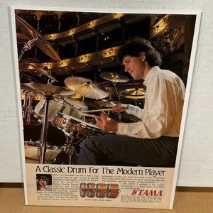 Joel Rosenblatt of Spyro Gyra - TAMA DRUMS - 1989 Vintage Print Advertisement